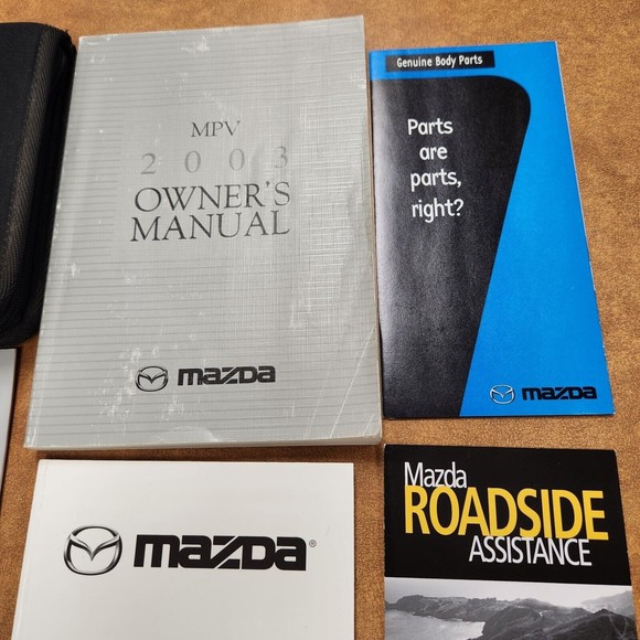 03 2003 Mazda MPV Owners Manual Warranty Paperwork Case Wagon - Picture 5 of 7
